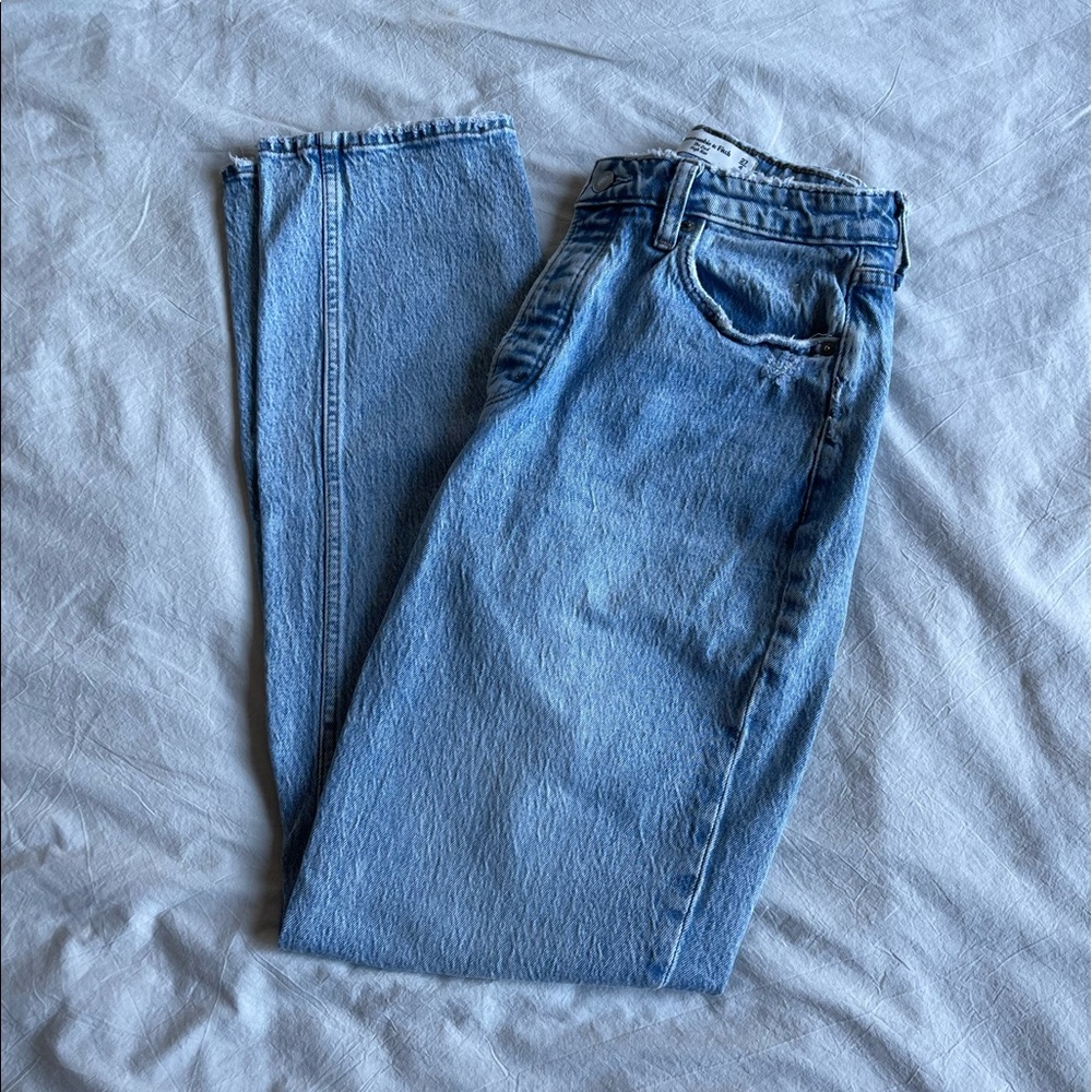 Abercrombie Curve Love High Rise Dad Jeans (Tall/Long)